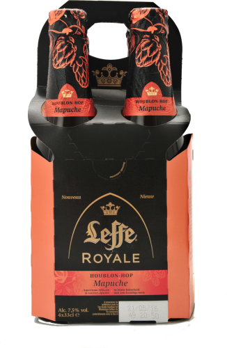 Leffe Royale Mapuche set van 4 flesjes van 0,33 liter 